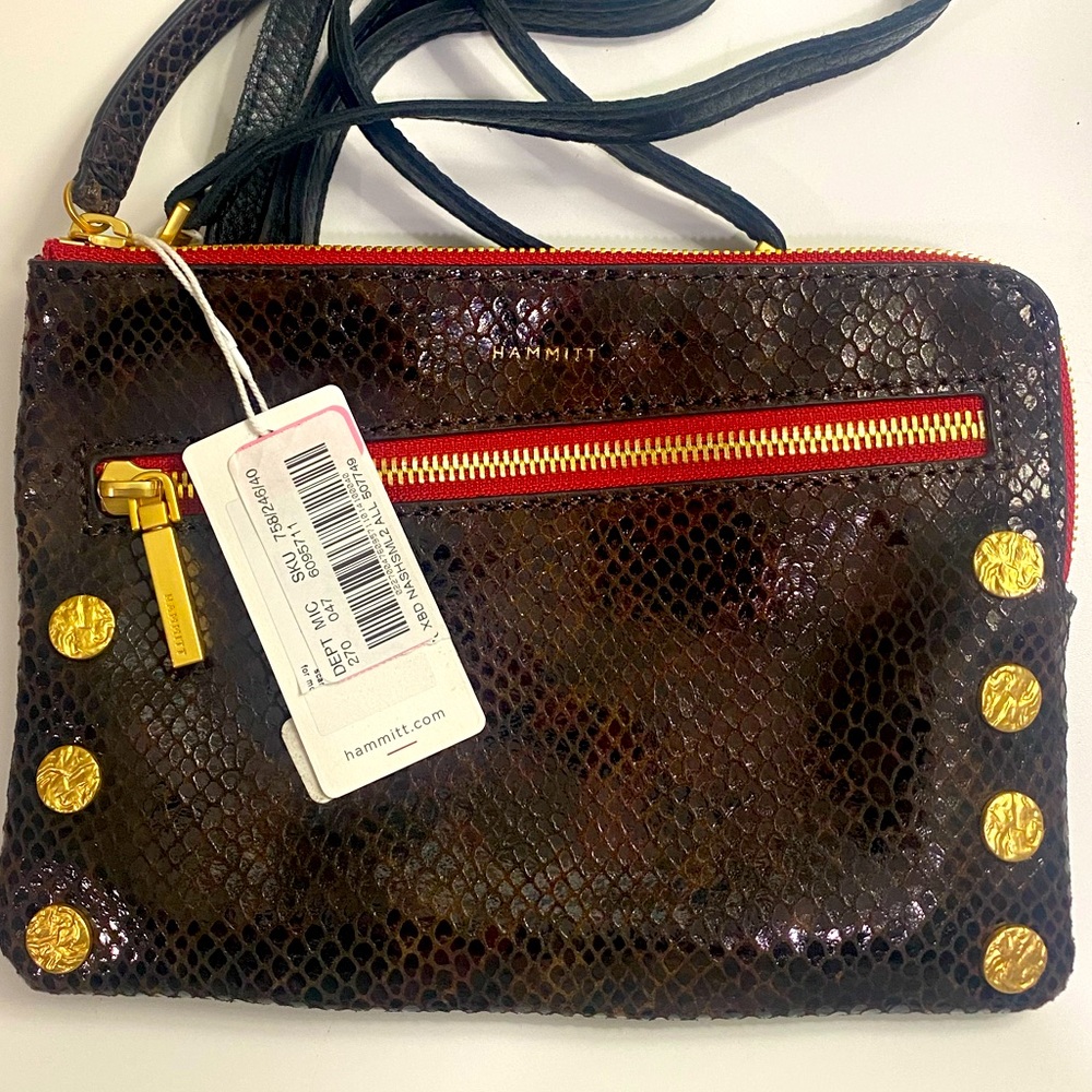 Hammitt nwt painted rattle nash crossbody wristlet wallet